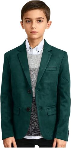 ORBITRAY 2-14 Years Boy's Suede Blazers First Communion Jacket Tuxdos for Boys Formal Evening Dress Blazer COB039 in Saudi Arabia