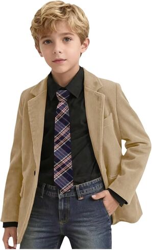 ORBITRAY 2-14 Years Boy's Corduroy Blazers First Communion Jacket Tuxdos for Boys Formal Evening Dress Blazer COB038 in Saudi Arabia