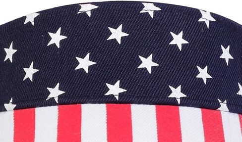 American Flag Patriotic Visor Hat for Women Men Red White Blue Stars Stripes Sun Hat 4th of July Party in Kuwait