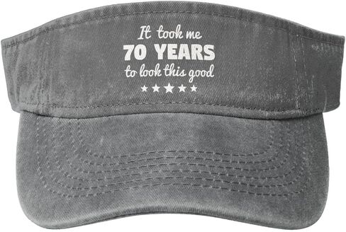 It Took Me 70 Years to Look This Good 70th Birthday Gift Sun Visor Hat Women Golf Cap Men Running Visor Hat Black in Kuwait