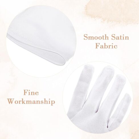 White Gloves Kids, Satin White Gloves Costume, Short Kids Glove for Birthdays, Weddings, Costume Parties in Kuwait