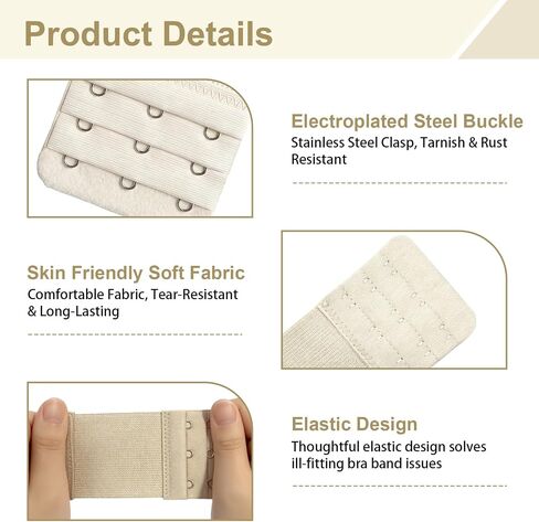 20 PCS Bra Extender 2 Hook, Stretchy Extender Set with 3 Hook Bra Extenders for Women, Comfortable Band Strap Replacement for Daily Wear Pregnancy Weight Change with Multi Color Options in Saudi Arabia
