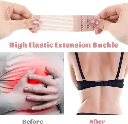 Qianyu 15 قطعة تمديدات حمالة الصدر 2 هوك حمالة الصدر تمديد حزام مريح بسط لينة مرنة 2 هوك حمالات الصدر حزام موسع للنساء in Kuwait