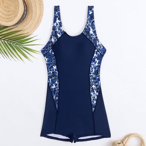 Rashguard Piece Swimsuit with Boyshorts Athletic Bathing Suit Quick Drying for Surfing Swimming Modest Swim Family Swim in Kuwait