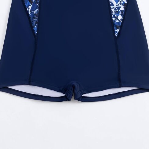 بدلة سباحة من قطعة Rashguard بدون أكمام مع شورت للأولاد بدلة سباحة رياضية سريعة الجفاف لركوب الأمواج والسباحة المتواضعة للعائلة باللون الأسود in Kuwait