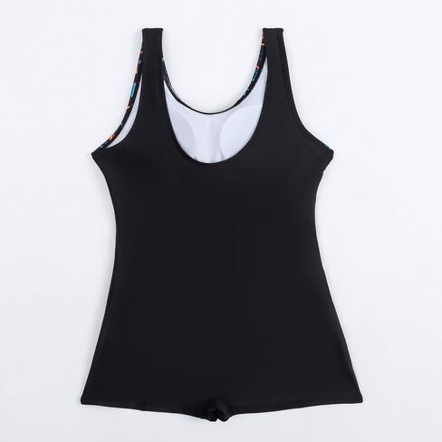بدلة سباحة من قطعة Rashguard بدون أكمام مع شورت للأولاد بدلة سباحة رياضية سريعة الجفاف لركوب الأمواج والسباحة المتواضعة للعائلة باللون الأسود in Kuwait