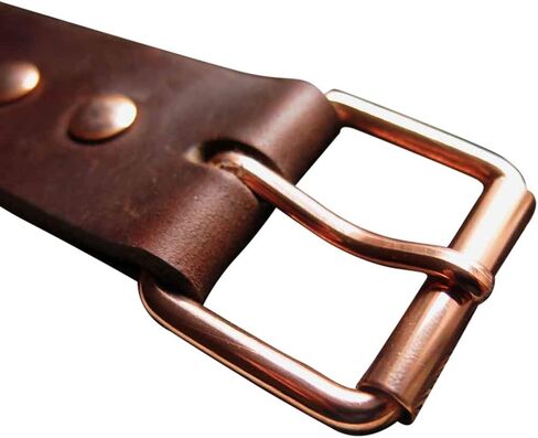 COPPER BELT BUCKLE - 1 3/8" 35mm - Pure Solid Copper - Custom Made in the USA - in Kuwait