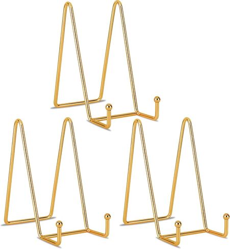 Decolore 10 Inch 3 Pack Large Black Table Easel Plate Stands for Display Plate Holder Display Stand for Decorative Plate, Poster, Tabletop Art and Platter in Saudi Arabia