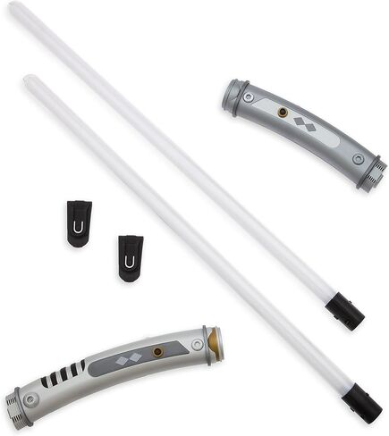 Disney Store Official Ahsoka Tano Lightsaber Toy for Kids - Electronic Star Wars Light Up Toy Sword Set with Motion-Sensor Sounds & Dueling Effects - Star Wars Roleplay Accessory in Kuwait