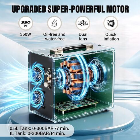 Portable Pcp Air Compressor,4500Psi/30Mpa High Pressure Air Compressor Paintball Scuba Tank Compressor HPA Pump Fill Station Auto-Stop,Unique Vertical+Wire Spool Design 110V(TXES062) in Saudi Arabia