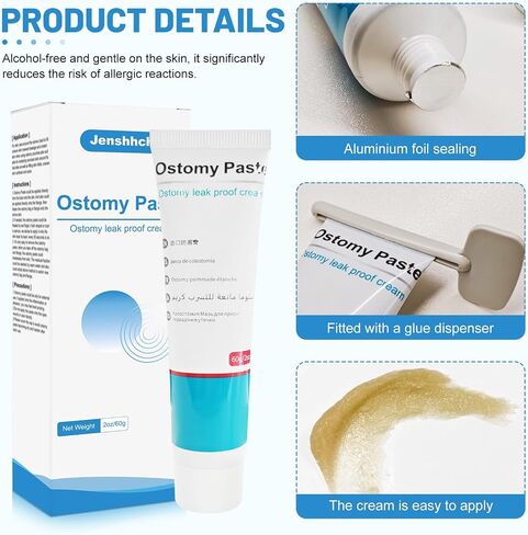 Ostomy Paste Ostomy Supplies, 2 oz Colostomy Skin Barrier Paste, Stomahesive Protective Skin Barrier Paste, Stoma Supplies, Preventing Ostomy Pouch Leakage in Saudi Arabia