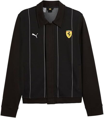 سترة PUMA للرجال Scuderia Ferrari Race Premium ملابس خارجية رياضية كاجوال - أسود in Kuwait
