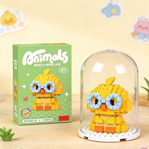 Cute Chicken Decor Figurine, Happy Plant Desk Ornament for Bedroom, Cool Birthday Gifts and Cute Desk Knick Knacks for Home Office Shelf in Kuwait
