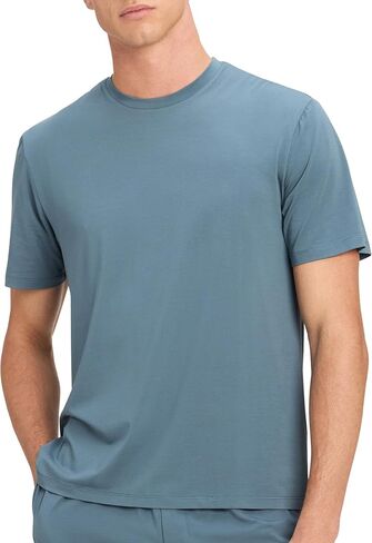 Cozy Earth Men’s First Layer Pajama Short Sleeve Tee - Men's T-Shirt for Sleep and Loungewear in Kuwait