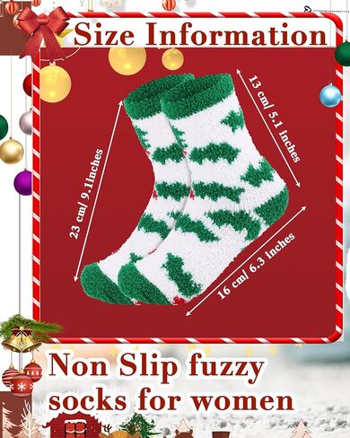 Taiyin 80 Pairs Kids Christmas Fuzzy Socks Bulk Fluffy Winter Warm Slipper Sock Plush Soft Xmas Gifts in Kuwait