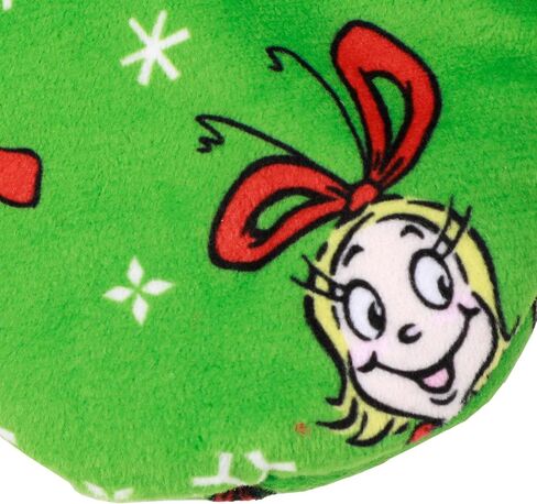 Bioworld The Grinch All-Over Character Print Youth Green Slipper Socks in Kuwait