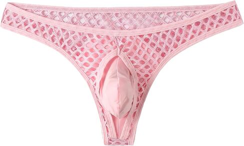 Mens Sexy Lingerie Mesh See Through Bikini Underwear Sissy Panties With Pouch in Kuwait