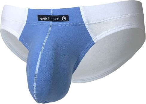 Wildmant Big Boy Pouch Bikini White/Blue Underwear in Kuwait