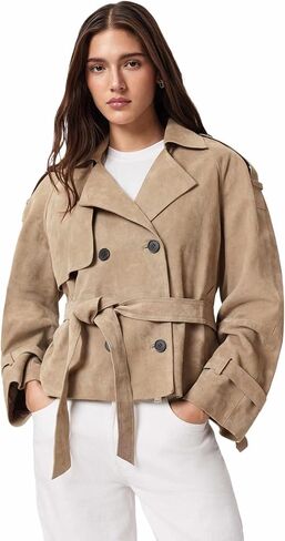 AllSaints Women's Reed Suede Jacket in Kuwait