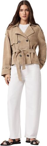 AllSaints Women's Reed Suede Jacket in Kuwait