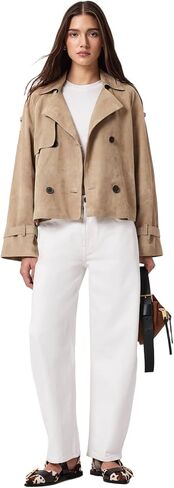AllSaints Women's Reed Suede Jacket in Kuwait