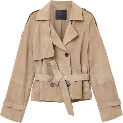 AllSaints Women's Reed Suede Jacket in Kuwait