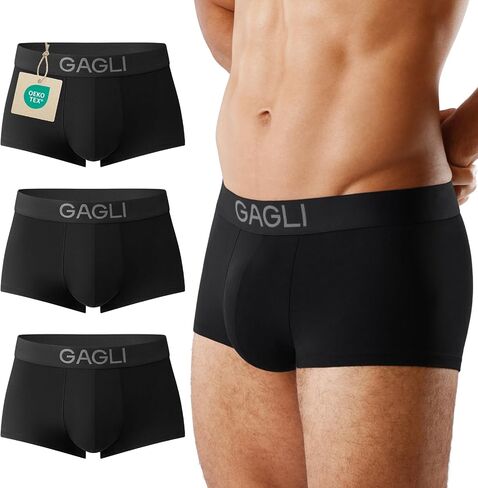 Men's Ultra Comfort Trunks Underwear, Breathable Mesh Boxer Briefs Short Leg 1.5" Inseam Soft Cotton Modal Blend S-XXL in Saudi Arabia