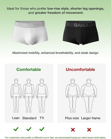 Men's Ultra Comfort Trunks Underwear, Breathable Mesh Boxer Briefs Short Leg 1.5" Inseam Soft Cotton Modal Blend S-XXL in Saudi Arabia