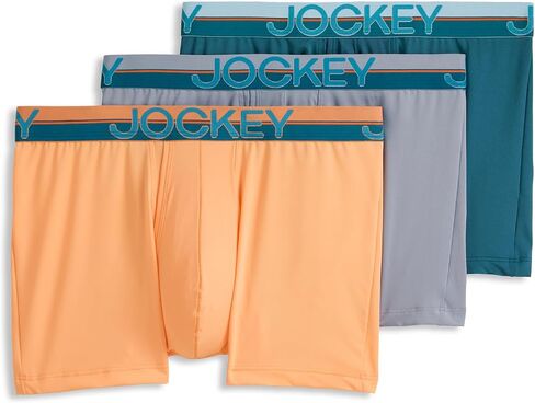 Jockey Men's Underwear Infinite Cool Microfiber Stretch 3.5" Trunk - 3 Pack in Kuwait