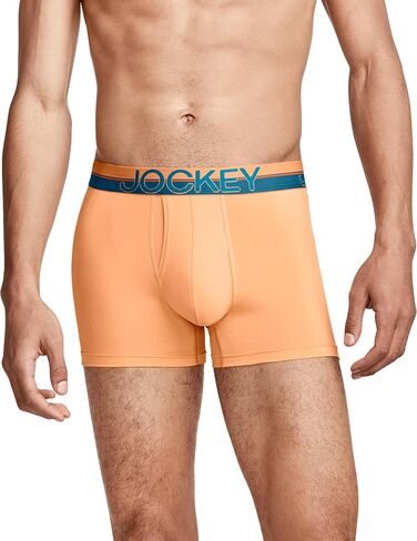 Jockey Men's Underwear Infinite Cool Microfiber Stretch 3.5" Trunk - 3 Pack in Kuwait