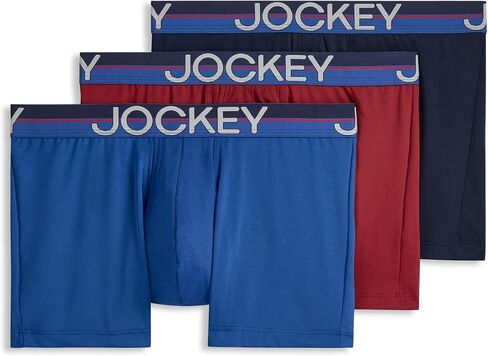Jockey Men's Underwear Infinite Cool Microfiber Stretch 3.5" Trunk - 3 Pack in Kuwait