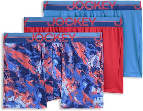 Jockey Men's Underwear Infinite Cool Microfiber Stretch 3.5" Trunk - 3 Pack in Kuwait