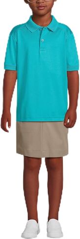 قميص بولو للأطفال بأكمام قصيرة وسريع الجفاف من Lands' End School Outfit in Kuwait