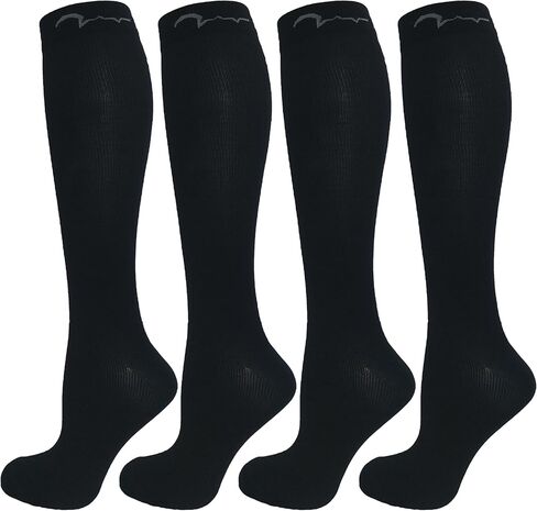 Youth Maximum Performance Graduated Compression Socks Small (Fits Most 5-9 years old), All Black in Kuwait