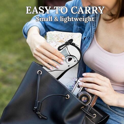 Neoprene Polar Bear Sunglasses Case Waterproof Eyeglass Case with Belt Clip Carabiner Lightweight Eyewear Pouch Soft Protective Sleeve for Reading Driving Computer Glasses in Saudi Arabia
