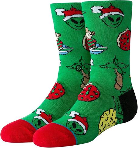 زينة عيد الميلاد للأطفال من Stance (طفل صغير/طفل صغير/طفل كبير) أخضر LG (2 طفل صغير - مقاس 5.5 حذاء طفل كبير) in Kuwait