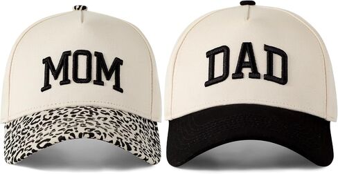 Mom and Dad Hats|Mother Day Father Day Birthday Gifts New Parents Gifts|3D Adjustable Baseball hat |Pregnancy Announcement in Saudi Arabia