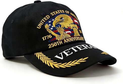 250th Anniversary USA Hat, Adjustable American 250 Merchandise Veteran Tribute Retro Embroidered Baseball Cap in Saudi Arabia