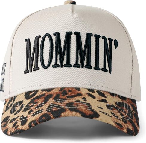Mommin قبعة المرأة قبعة سائق الشاحنة للزوجة عيد الأم هدايا أمي خمر اثنين من لهجة التطريز قابل للتعديل قبعة بيسبول in Kuwait