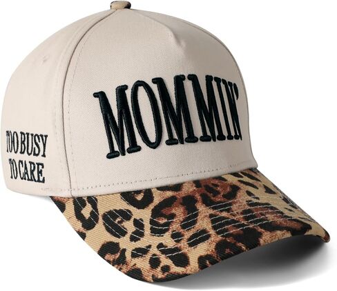 Mommin قبعة المرأة قبعة سائق الشاحنة للزوجة عيد الأم هدايا أمي خمر اثنين من لهجة التطريز قابل للتعديل قبعة بيسبول in Kuwait