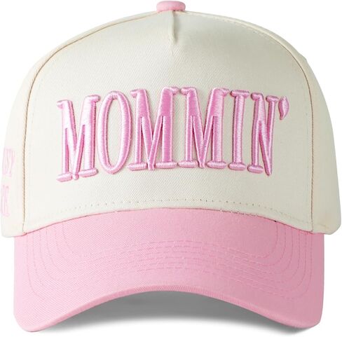 Mommin قبعة المرأة قبعة سائق الشاحنة للزوجة عيد الأم هدايا أمي خمر اثنين من لهجة التطريز قابل للتعديل قبعة بيسبول in Kuwait