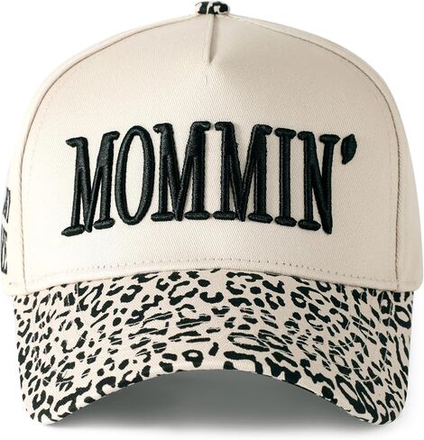 Mommin قبعة المرأة قبعة سائق الشاحنة للزوجة عيد الأم هدايا أمي خمر اثنين من لهجة التطريز قابل للتعديل قبعة بيسبول in Kuwait