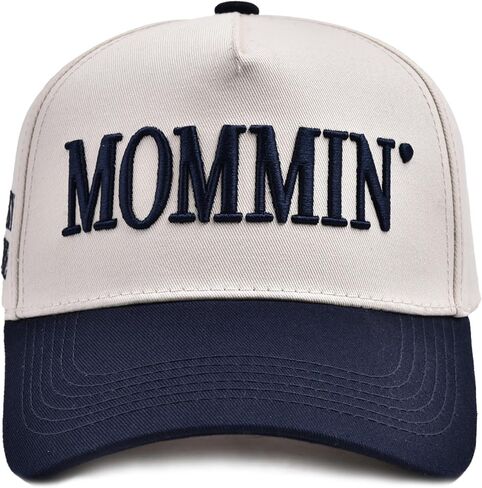 Mommin قبعة المرأة قبعة سائق الشاحنة للزوجة عيد الأم هدايا أمي خمر اثنين من لهجة التطريز قابل للتعديل قبعة بيسبول in Kuwait