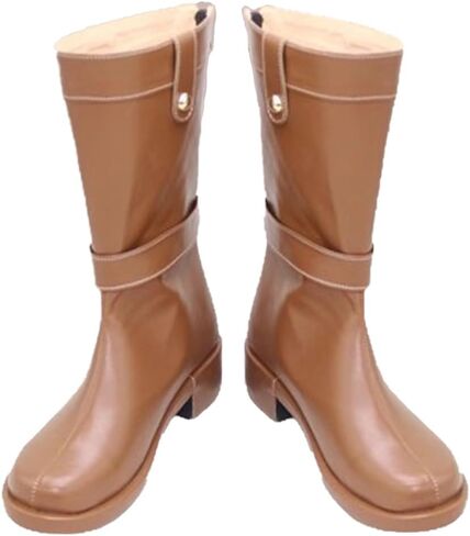 Frieren Cosplay Shoes Boots Frieren Costume Shoe Boot Brown Halloween Women in Saudi Arabia