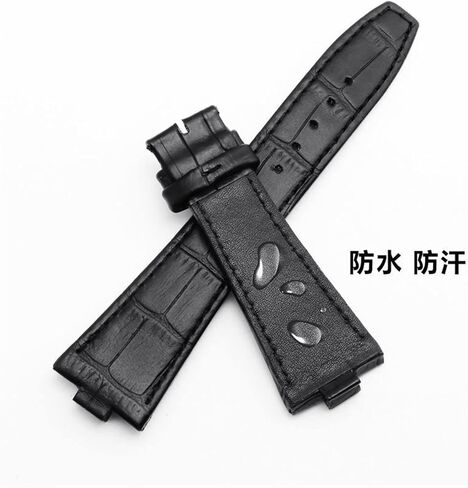 Genuine Leather Strap is Suitable for Vacheron Constantin Overseas Series 4500V 5500V P47040 Stainless Steel Buckle (Color : A-Blue Silver, Size : 25mm-8mm) in Kuwait