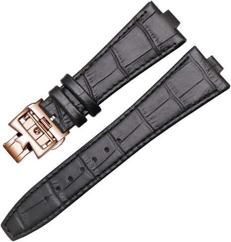 Genuine Leather Strap is Suitable for Vacheron Constantin Overseas Series 4500V 5500V P47040 Stainless Steel Buckle (Color : A-Blue Silver, Size : 25mm-8mm) in Kuwait