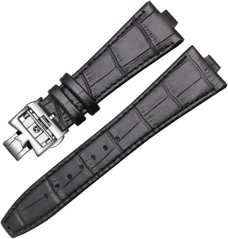 Genuine Leather Strap is Suitable for Vacheron Constantin Overseas Series 4500V 5500V P47040 Stainless Steel Buckle (Color : A-Blue Silver, Size : 25mm-8mm) in Kuwait