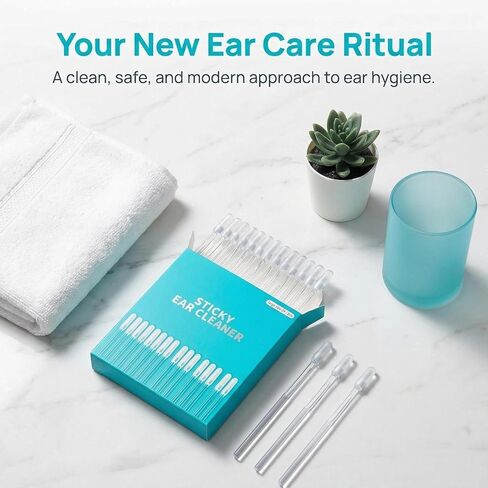 Sticky Cleaning Ear Stick, Gentle Reusable Soft Spiral Head Adhesive Ear Pick for Safe Ear Cleaning, with Gentle Removal Stick for All Ages 48 pcs in Saudi Arabia