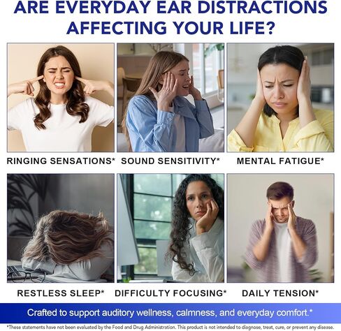 Tinnitus Ear Drops, Tinnitus Relief for Ringing Ears, Improve Ear Health and Clarify Sounds, Effective Tinnitus Support for Men & Women (2 fl.oz) in Saudi Arabia