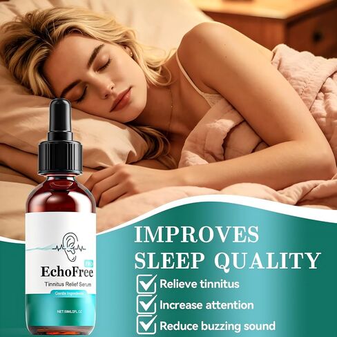 Tinnitus Relief for Ringing Ears, Natural Ringing Relief Drops to Reduce Ear Noise & Improve Hearing, Non-Drowsy & Gentle for Women & Men, Professional Ear Tinnitus Relief and Auditory Wellness in Saudi Arabia